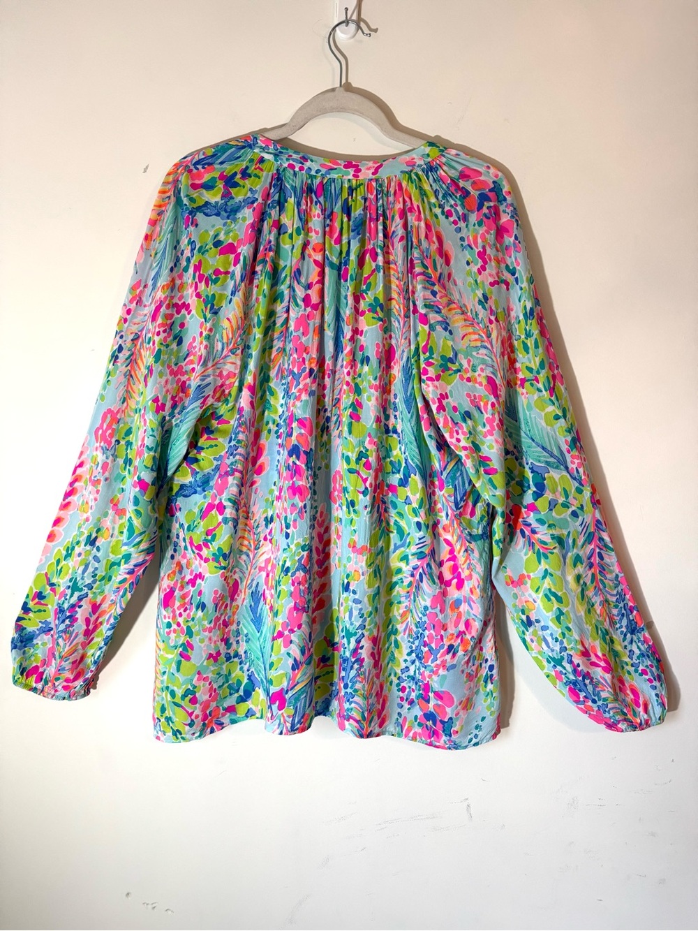 Lilly Pulitzer CATCH THE WAVE Colorful Tunic Sz XL - Picture 5 of 11